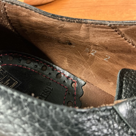 Galezio Torresi Men Black Leather Exotic Reptile Print Derby Oxford Size 42EU main image 11